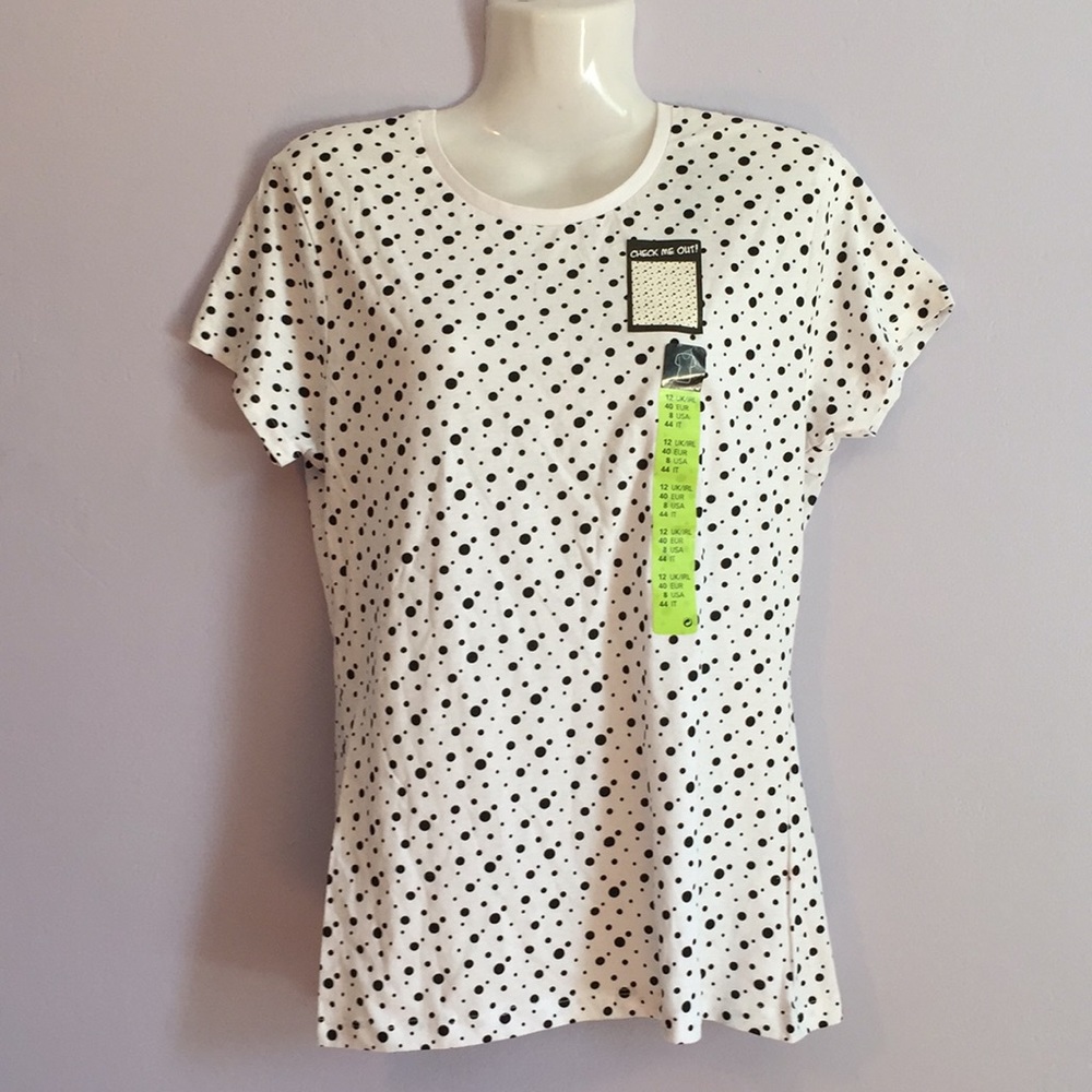 🆕 atmosphere White polka dot tee